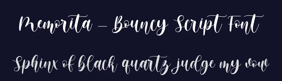 Memorita – Bouncy Script Font by Almarkha Type — Decorative Font — thumbnail 2
