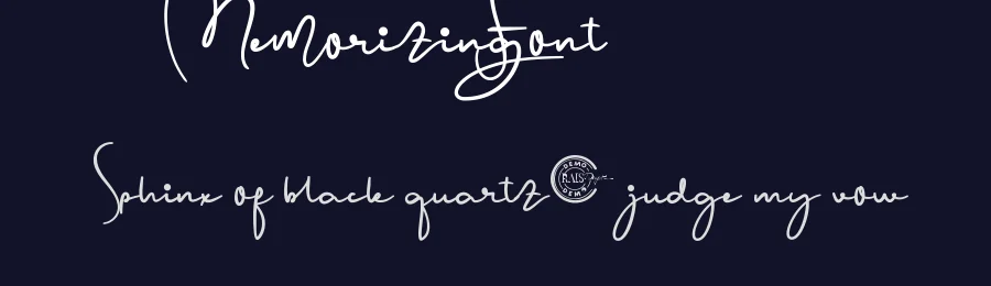 Memorizing Font by RaisProject — Script Handwritten Font — thumbnail 2