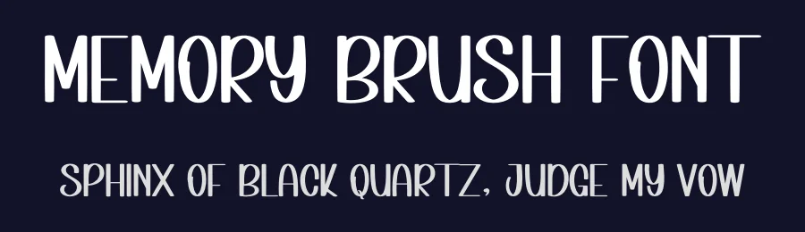 Memory Brush Font by inermediaSTUDIO — Display Font — thumbnail 2