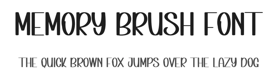 Memory Brush Font by inermediaSTUDIO — Display Font