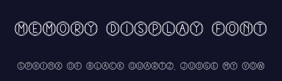 Memory Display Font by andikastudio — Display Font — thumbnail 2