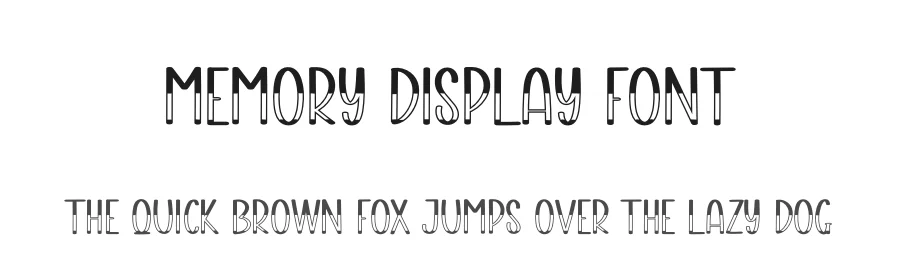 Memory Display Font by andikastudio — Display Font