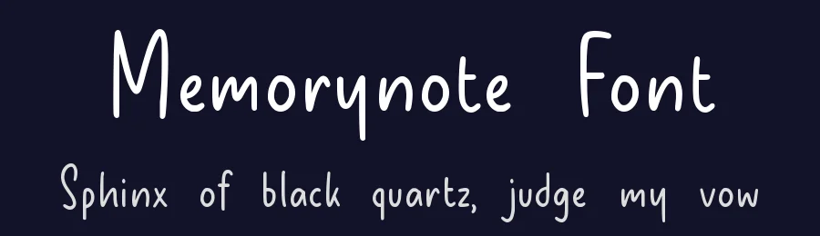 Memorynote Font by Allouse.Studio — Display Font — thumbnail 2