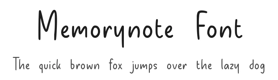 Memorynote Font by Allouse.Studio — Display Font