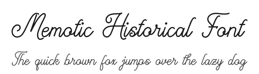 Memotic Historical Font by Denustudios — Script Handwritten Font