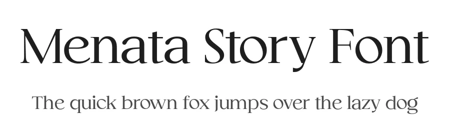 Menata Story Font by YUKITA CREATIVE — Serif Font