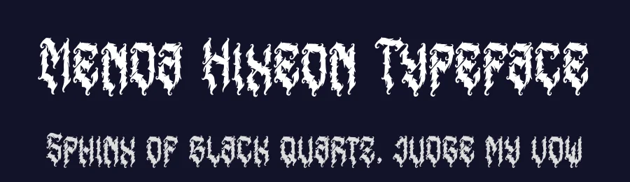 Menda Hixeon Typeface by Denustudios — Blackletter Font — thumbnail 2