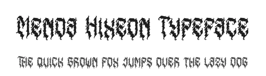 Menda Hixeon Typeface by Denustudios — Blackletter Font