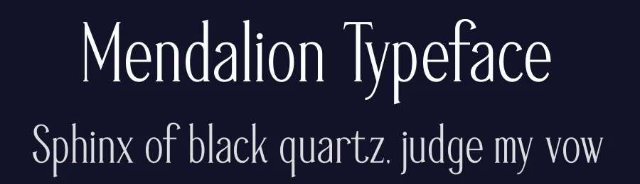 Mendalion Typeface by Storytype — Serif Font — thumbnail 2