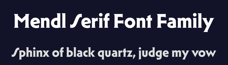 Mendl Serif Font Family by daltonmaag — Serif Font — thumbnail 2