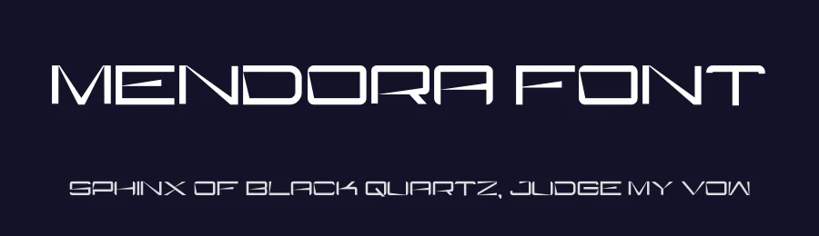 Mendora Font by hayoyuka8 — Display Font — thumbnail 2