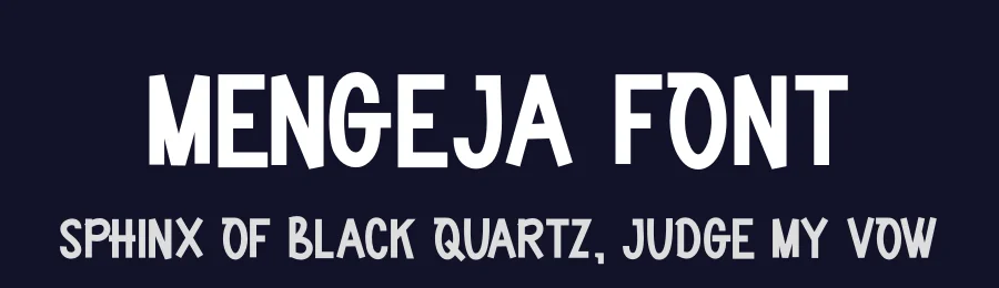 Mengeja Font by futuristypestudio — Display Font — thumbnail 2