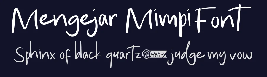 Mengejar Mimpi Font by nihstudio — Decorative Font — thumbnail 2