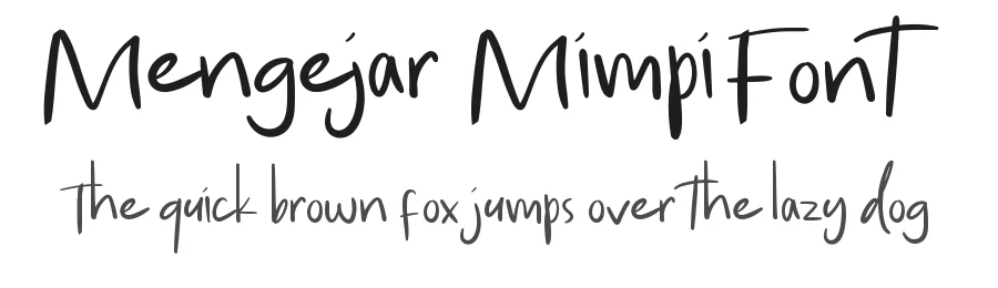 Mengejar Mimpi Font by nihstudio — Decorative Font