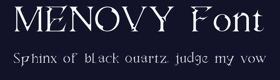 MENOVY Font by Danil Reyman — Display Font — thumbnail 2