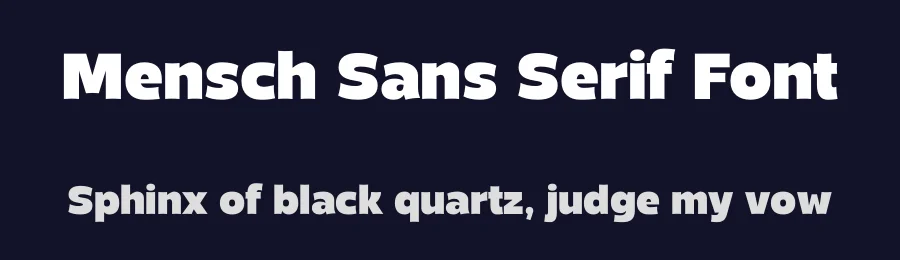 Mensch Sans Serif Font by ekobimantara — Sans Serif Font — thumbnail 2