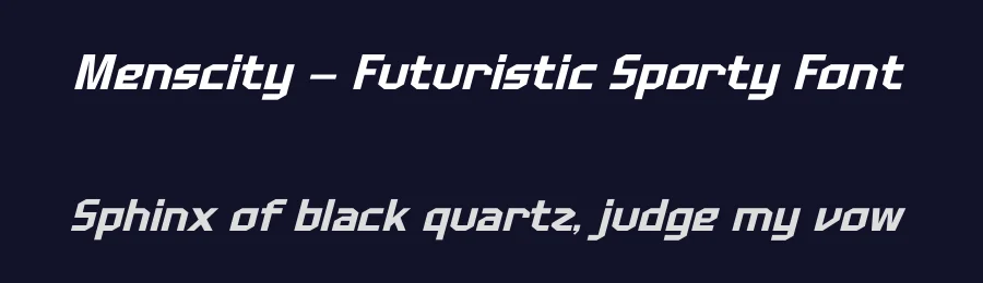 Menscity – Futuristic Sporty Font by timelesstype.co — Sans Serif Font — thumbnail 2