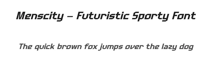 Menscity – Futuristic Sporty Font by timelesstype.co — Sans Serif Font