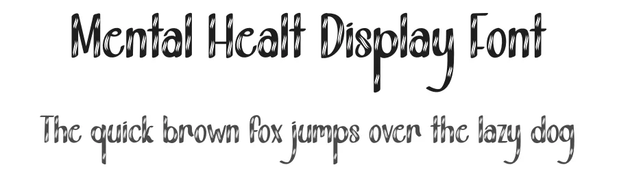 Mental Healt Display Font by andikastudio — Script Handwritten Font
