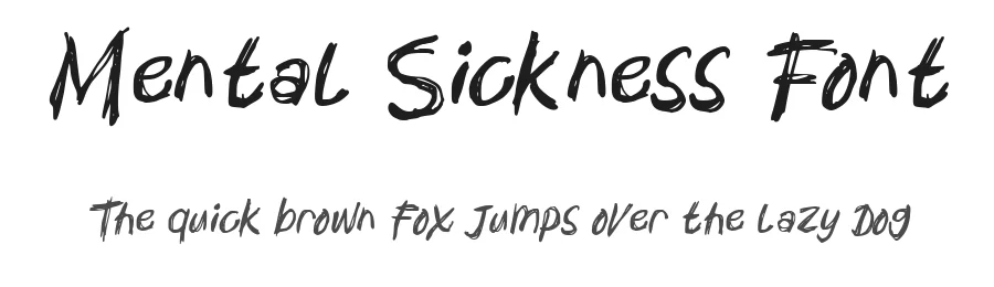 Mental Sickness Font by Inviline.co β Script Handwritten Font