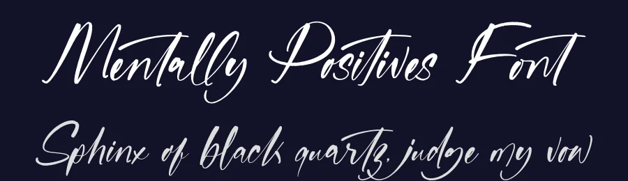 Mentally Positives Font by stylishtype.co — Script Handwritten Font — thumbnail 2