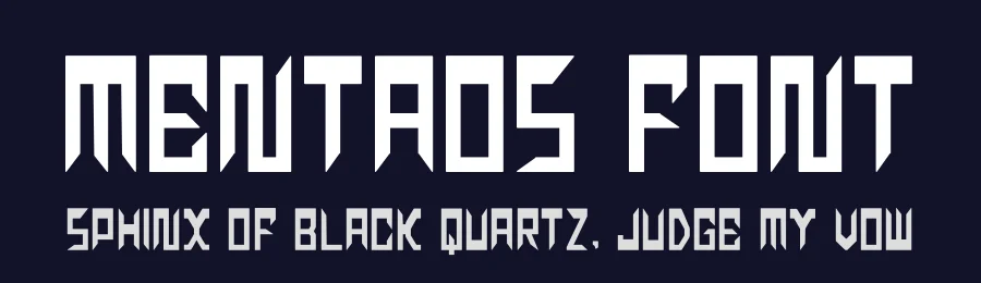 Mentaos Font by hayoyuka8 — Display Font — thumbnail 2
