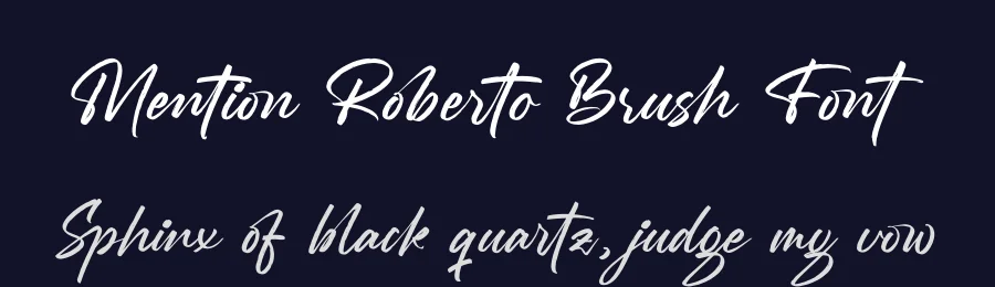 Mention Roberto Brush Font by stylishtype.co — Script Handwritten Font — thumbnail 2