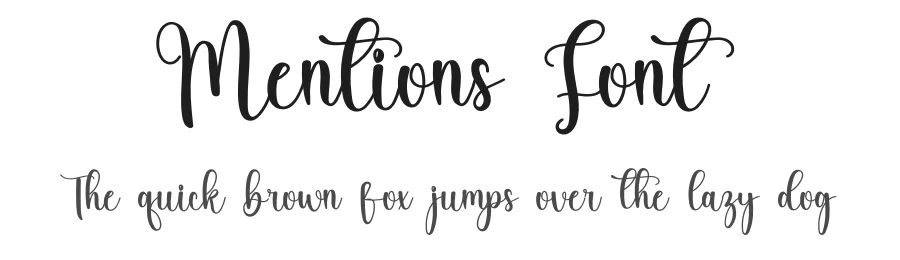 Mentions Font by inermediaSTUDIO — Script Handwritten Font