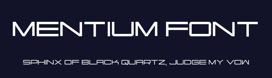 Mentium Font by hayoyuka8 — Display Font — thumbnail 2