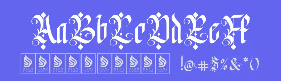 Menttalis Typeface by Denustudios — Blackletter Font — thumbnail 3