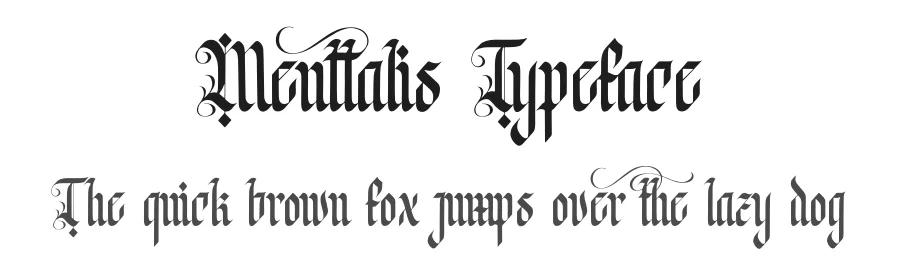 Menttalis Typeface by Denustudios — Blackletter Font