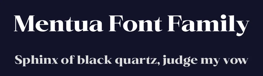 Mentua Font Family by YUKITA CREATIVE — Serif Font — thumbnail 2