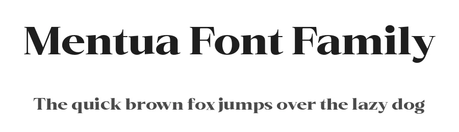 Mentua Font Family by YUKITA CREATIVE — Serif Font