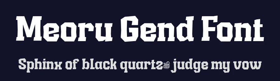 Meoru Gend Font by twinletter — Display Font — thumbnail 2
