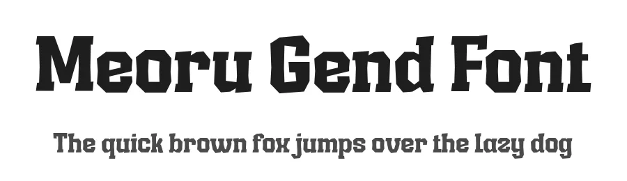 Meoru Gend Font by twinletter — Display Font