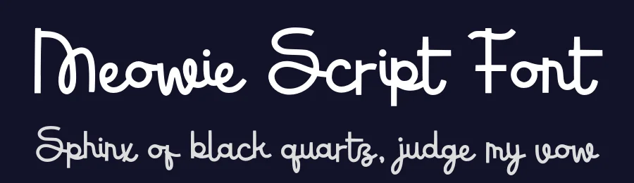 Meowie Script Font by Alpaprana — Script Handwritten Font — thumbnail 2