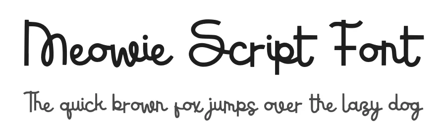 Meowie Script Font by Alpaprana — Script Handwritten Font