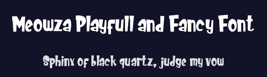 Meowza Playfull and Fancy Font by figuree — Display Font — thumbnail 2