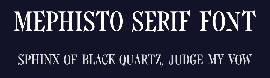 Mephisto Serif Font by Daniel Ripli — Serif Font — thumbnail 2