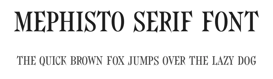 Mephisto Serif Font by Daniel Ripli β Serif Font