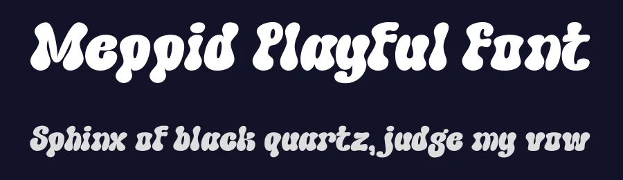 Meppid Playful Font by MaikoHatta — Display Font — thumbnail 2