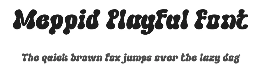 Meppid Playful Font by MaikoHatta — Display Font