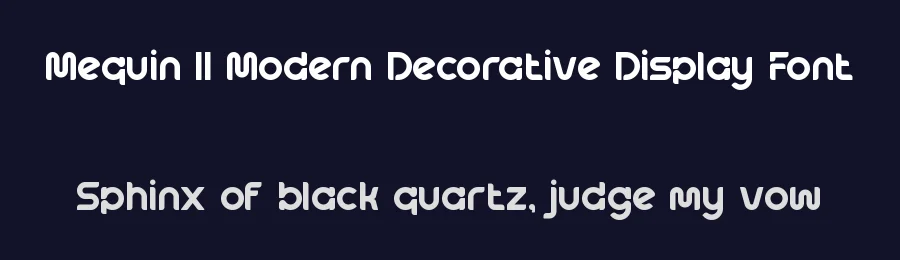 Mequin || Modern Decorative Display Font by ErmediaStudio — Decorative Font — thumbnail 2