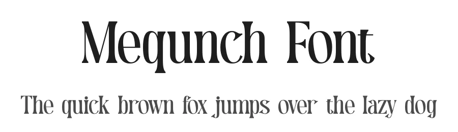 Mequnch Font by timelesstype.co — Display Font