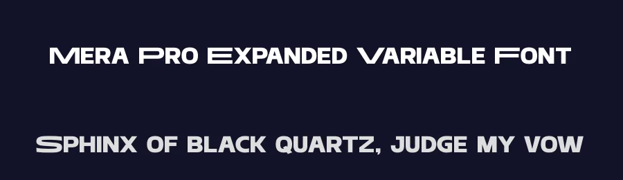 Mera Pro Expanded Variable Font by multypestudio — Display Font — thumbnail 2