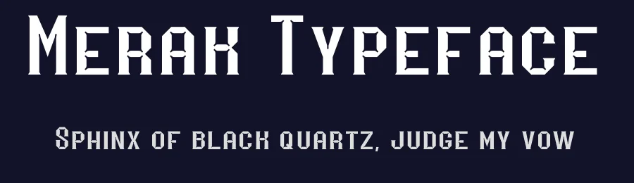 Merak Typeface by Mcraft Studio — Display Font — thumbnail 2