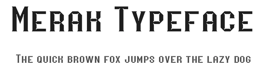 Merak Typeface by Mcraft Studio — Display Font