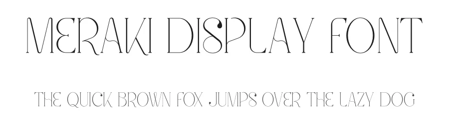 Meraki display font by vpcreativeshop — Display Font