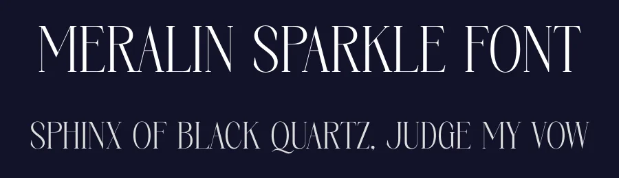 Meralin Sparkle Font by Storytype — Serif Font — thumbnail 2