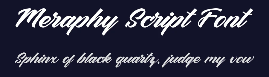 Meraphy Script Font by GemesFont — Script Handwritten Font — thumbnail 2